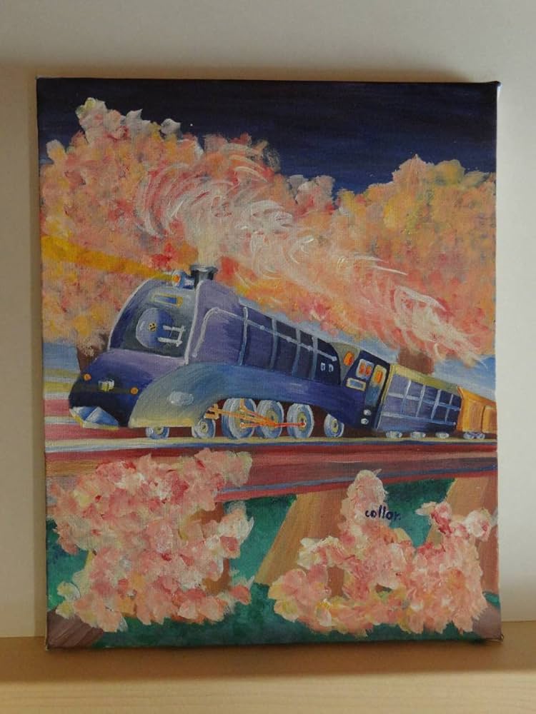 D205【春風】ドリームカラー絵画展 F3号(273x220x18)アクリル画
